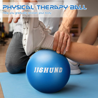 jjshund Pilates Ball, 9,8 Inch Small Exercise Mini Yoga Soft Workout Ball for Home Gym Yoga, Pilates, Core Training, Workout, Balance, Stability