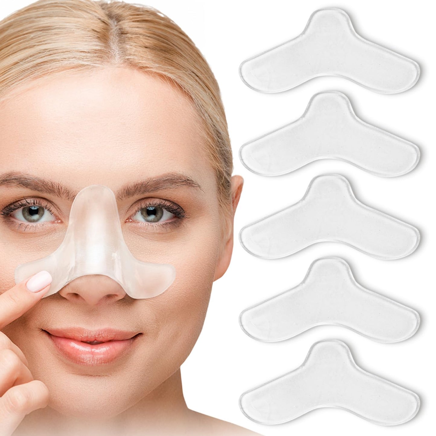 Impresa Nasal Gel Pads for CPAP Mask Compatible with AirSense 11 Machines & CPAP Supplies - 5 Count Trim-to-Fit Silicone Nose Pads - Reduces Irritation & Nasal Guard Comfort