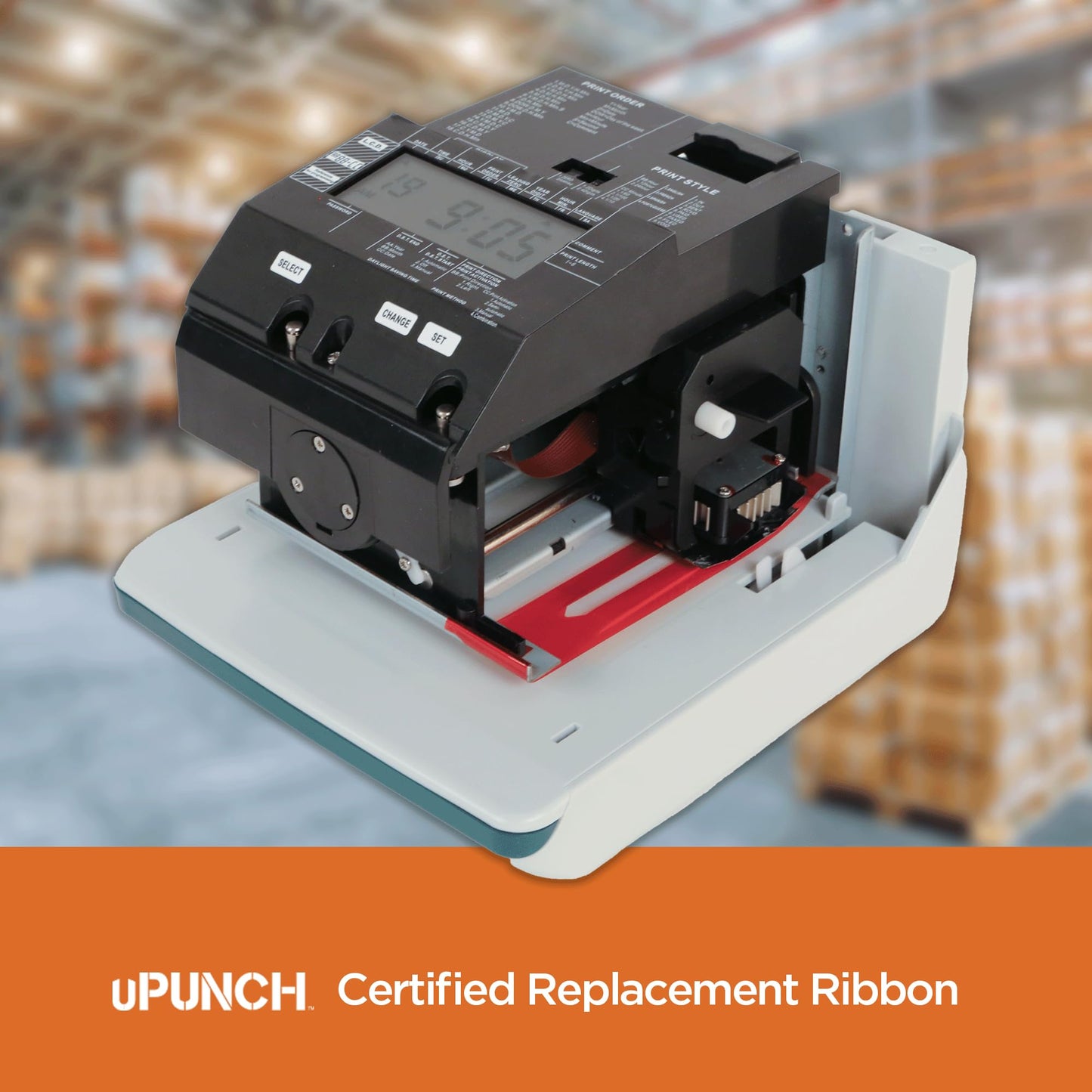 uPunch One Time Clock and Date Stamp Ribbon Cartridge CR1000