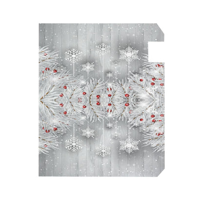 ALAZA Silver Christmas Tree Snowflake Magnetic Mailbox Cover MailWraps Garden Yard Home Decor for Outside Oversized-25.5" x20.8"