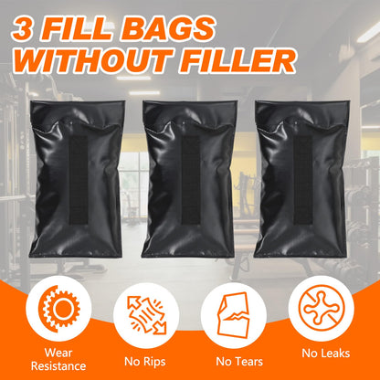 Soulchen Weight Sled Trainer Adjustable, Upgrade Sandbag Resistance Workout Push Sled Trainer with 3 Weight Sandbags for Sprinter Speed Training Running Indoor Outdoor