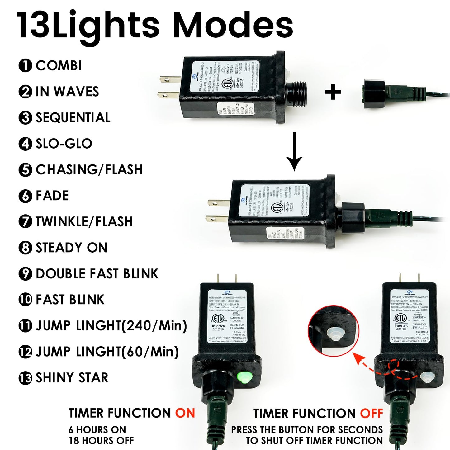 Connectable 240LED 88Ft 13Modes String Lights Outdoor Indoor | Extendable Green Wire Christmas String Lights with Timer | Twinkle Fairy Light Plug in for Xmas Tree Garden Decor Party (Warm White)