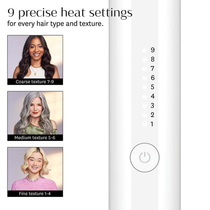 T3 CurlWrap Automatic Rotating Curling Iron with Longer Barrel, 2 Timer Settings, 9 Heat Settings, Auto-Rotating Ceramic Barrel and Ion Generator for Fast, Easy Curls and Waves on All Hair Types