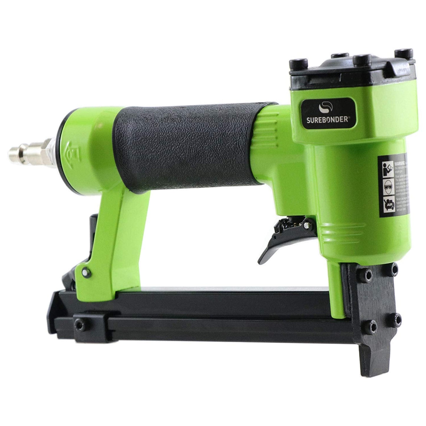 Surebonder Pneumatic 22G Narrow Crown Upholstery Staple Gun with Blow Molded Carrying Case (Air Compressor Needed - Not Included),9615A