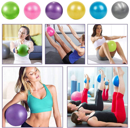XIECCX Mini Yoga Balls 9 Inch Exercise Pilates Therapy Balance Micropore Ball Barre Equipment for Home Stability Training Physical Core Training(Pink)