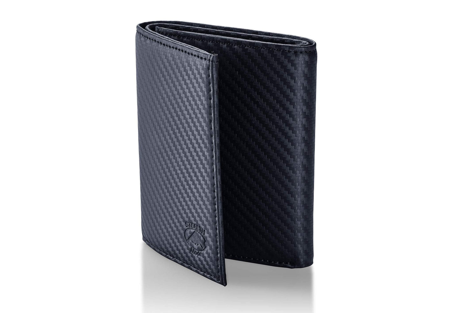 Stealth Mode Trifold Wallet for Men RFID Blocking – Genuine Napa Leather Extra Capacity Mens Wallet, 11 Card Slots, 3 ID Windows, Flip Out ID Holder, Large Tri Fold Leather Wallet for Men - Gift Ready