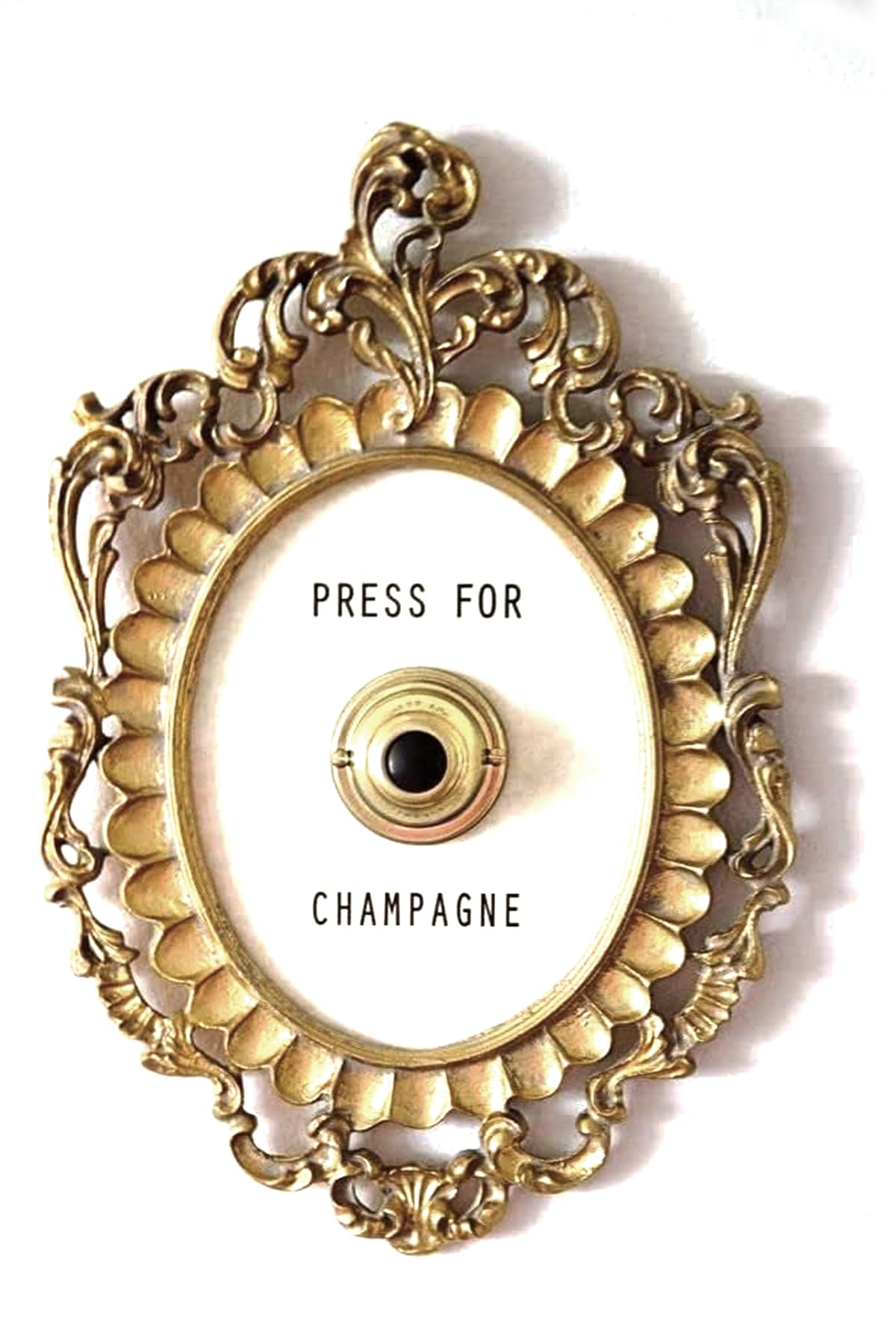 Superjackwang Press for Champagne Button, Champagne Wall Decors, Themed Decor Wall Plaque Ornament Gift for Party Christmas Home Bedroom Hotel