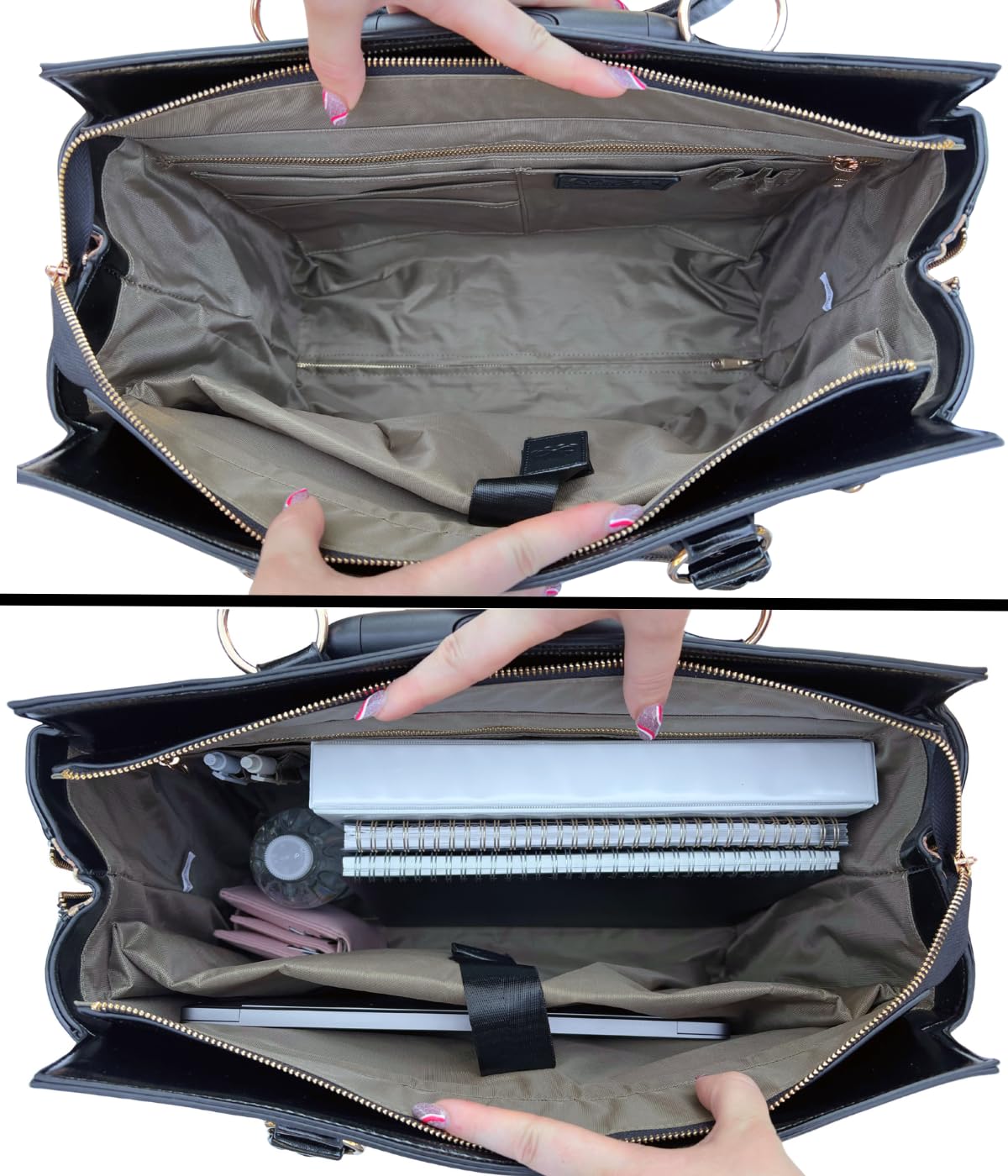 New London Leopard Rolling Laptop Bag for Women Computer Case - Fits 13"-17" Laptop
