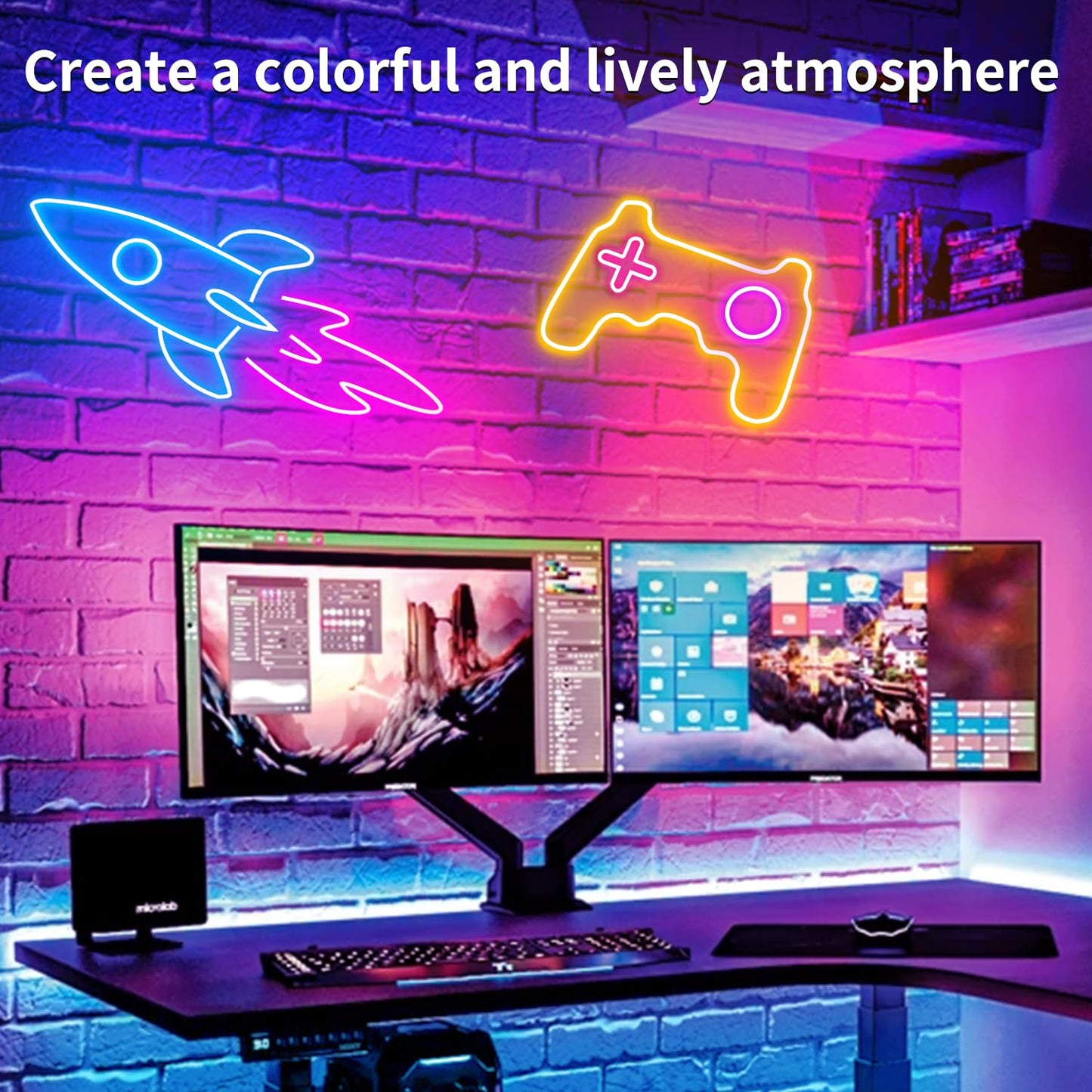 Yeewhale LED Neon Rope Lights 50FT,IP65 Waterproof LED Strip Lights,Music Sync LED Lights with Remote and APP Control, 24V RGB LED Rope Lights for Bedroom,Holiday Decoration（with Snap &Screws）