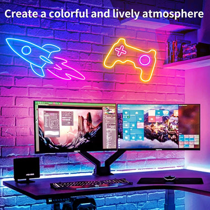 Yeewhale LED Neon Rope Lights 50FT,IP65 Waterproof LED Strip Lights,Music Sync LED Lights with Remote and APP Control, 24V RGB LED Rope Lights for Bedroom,Holiday Decoration（with Snap &Screws）