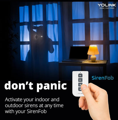 YoLink Outdoor Security Siren & Smart Alarm Controller Kit - Loud 110 dB, Wireless, Battery-Powered, 1/4 Mile Range, Android-iOS App, Alexa, Google, IFTTT, Home Assistant, Hub Required!