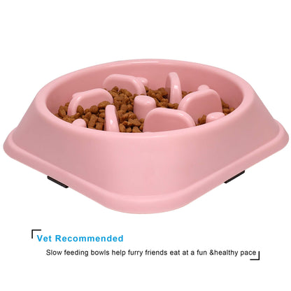 UPSKY Slow Feeder Small Dog Bowl - Anti-Slip Puzzle Bowl Feeder, Interactive Bloat Stop, Anti-Choking (12-70 lbs)