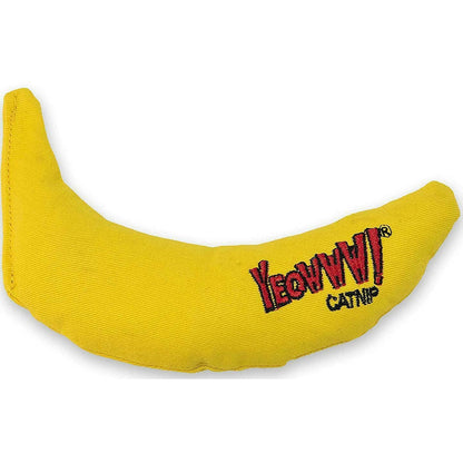 YEOWWW! DuckyWorld 100% ORGANIC CATNIP Leaf & Flower Cat Toy BANANA 3 PACK