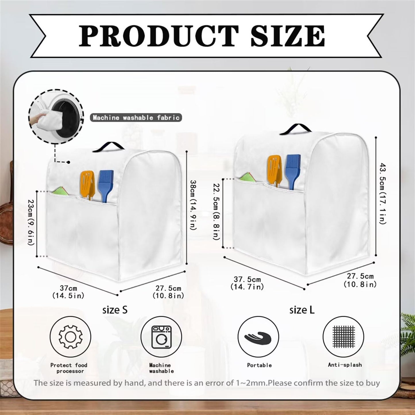 HUISEFOR Kitchen Stand Mixer Covers Boho Mandala Flower Mixer Cover Dust Cover Washable Kitchen Appliance Cover for 4.5-5 Quart Mixers, Keep Your Kitchen Clean