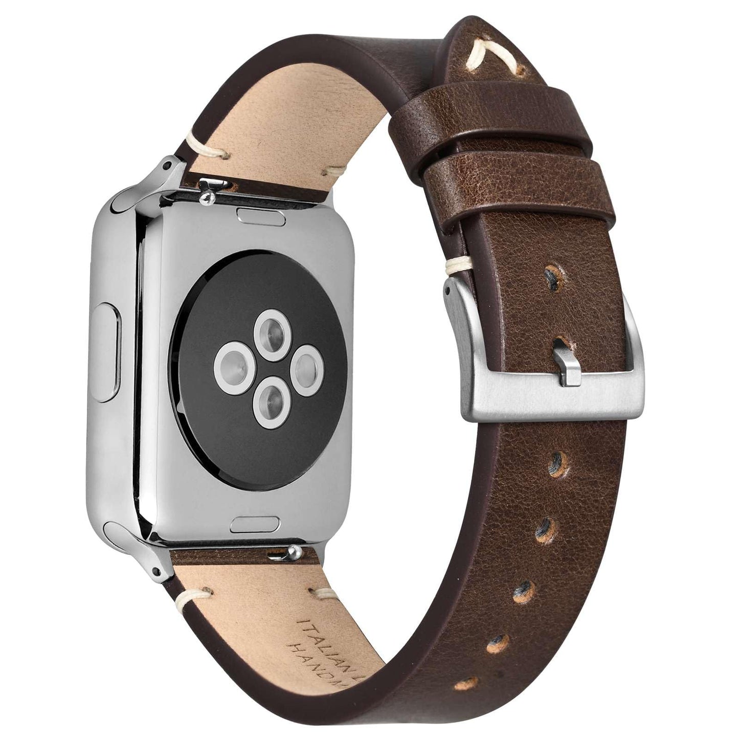 ANNEFIT Quick Release Watch Bands, Italian Vintage Leather Replacement Strap for Men and Women, Band Width 19mm (Dark Brown)