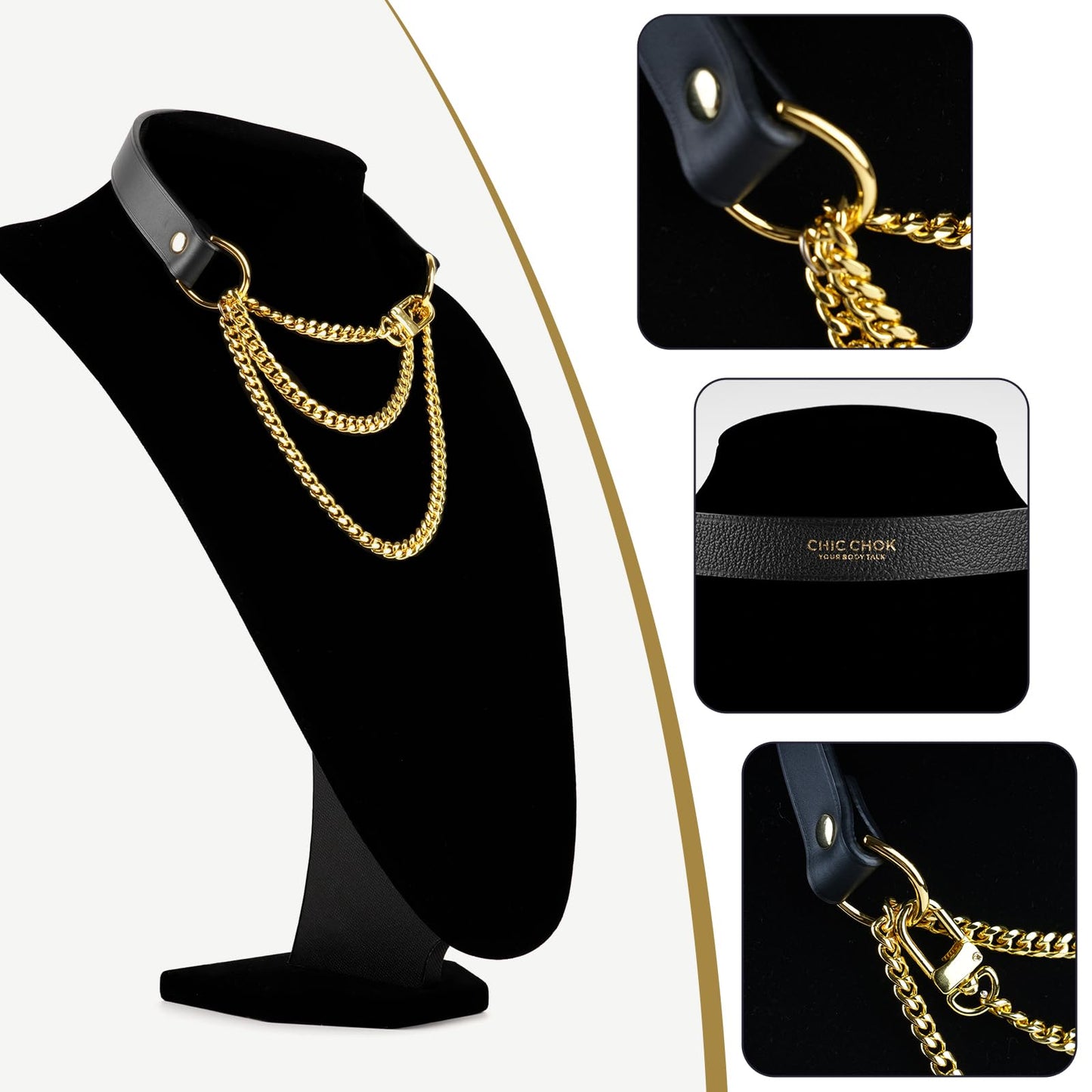 C CHIC CHOK YOUR BODY TALK CHICCHOK Breathless Pulling Fashion and Fun Choker for Women