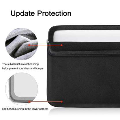 Voova Laptop Sleeve Case 13 13.6 Inch with Handle, 360°Protective Waterproof Slim Computer Bag Cover Compatible with MacBook Air 13 M1/M2/M3/M4 2020-2024, MacBook Pro 13, IPad Air/Pro 13, Black