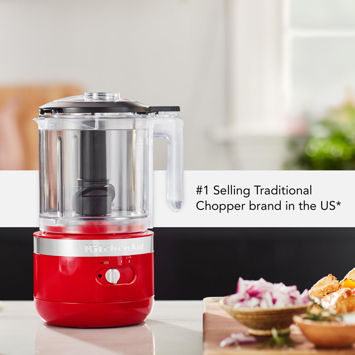KitchenAid 5 Cup Food Chopper KFC0516ER, Empire Red
