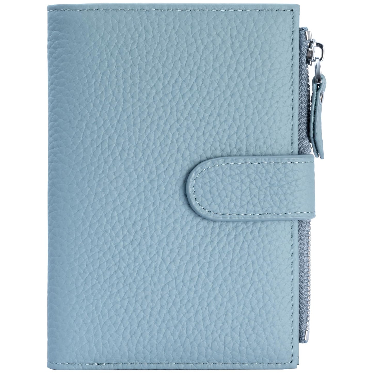 ilovever Passport wallet and Card Slot Combo RFID Blocking Slim Leather Travel Passport Wallet for Men and Women with Zippered Coins Pocket Passport holder,LightBlue