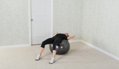 Black Mountain Products Professional Grade Stability Ball - Pro Series 1000Lbs Anti-Burst 2000Lbs Static Weight Capacity Blue