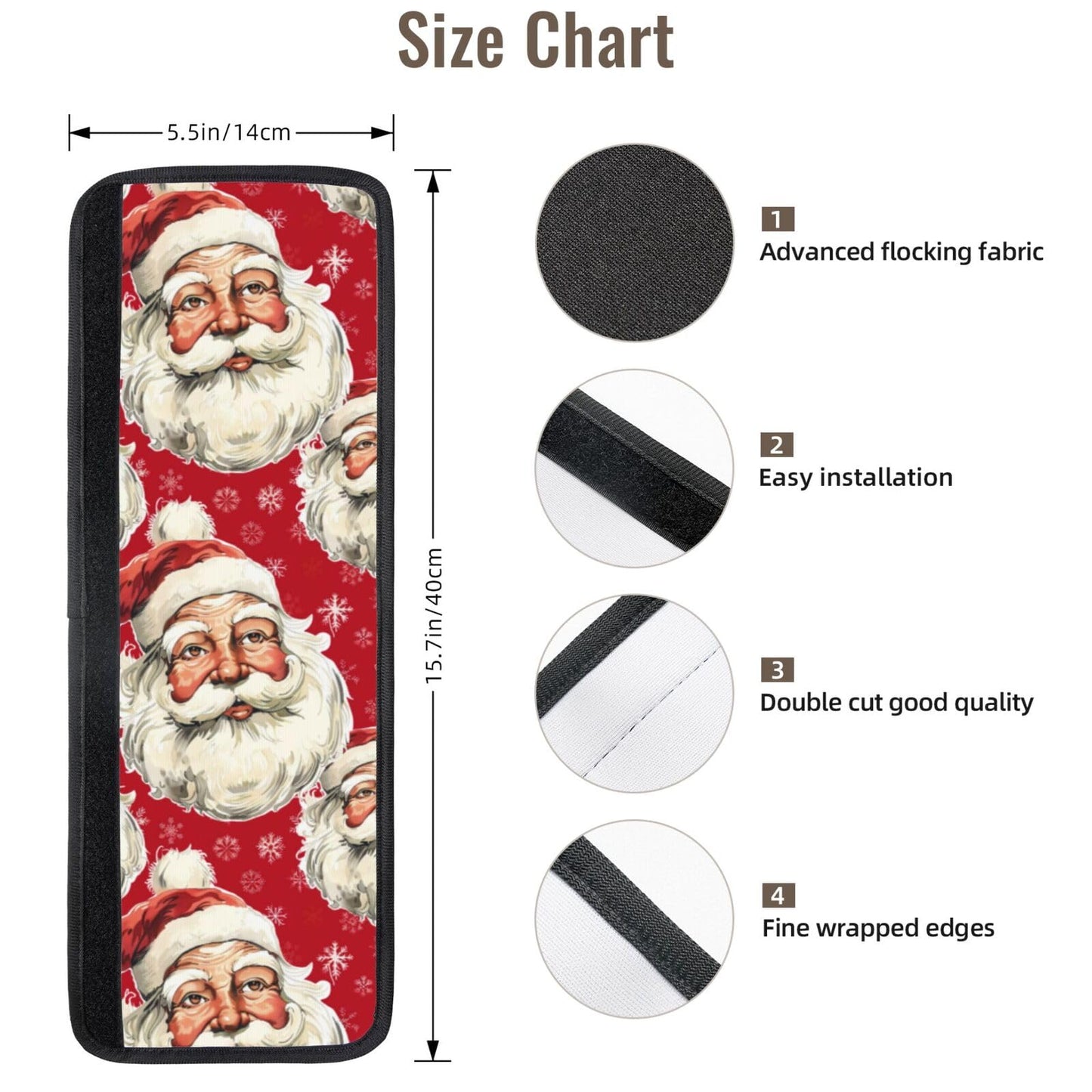 Buyidec Refrigerator Door Handle Covers Christmas Santa Claus Fridge Handle Cover Washable Dishwasher Microwave Fridge Oven Door Decor Handle Cover Keep Your Kitchen Appliances Clean