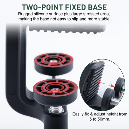 Goture Fishing Line Spooler for Fishing Reel, Available in Two Lengths Fishing Reel Line Spooler, Fits Spools up to 5.9 in Fishing Spooler, Adjustable Friction Machine Spooling Station System