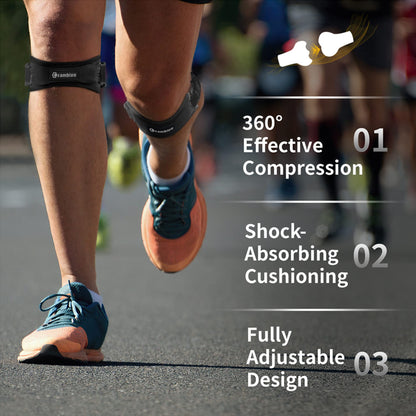 CAMBIVO 2 Pack Patella Tendon Knee Straps, Knee Brace for Women & Men with Extra Straps, Patella Bands for Pain Relief, Osgood Schlatter, Jumper’s Knee, Tendonitis, Running, Basketball, Volleyball