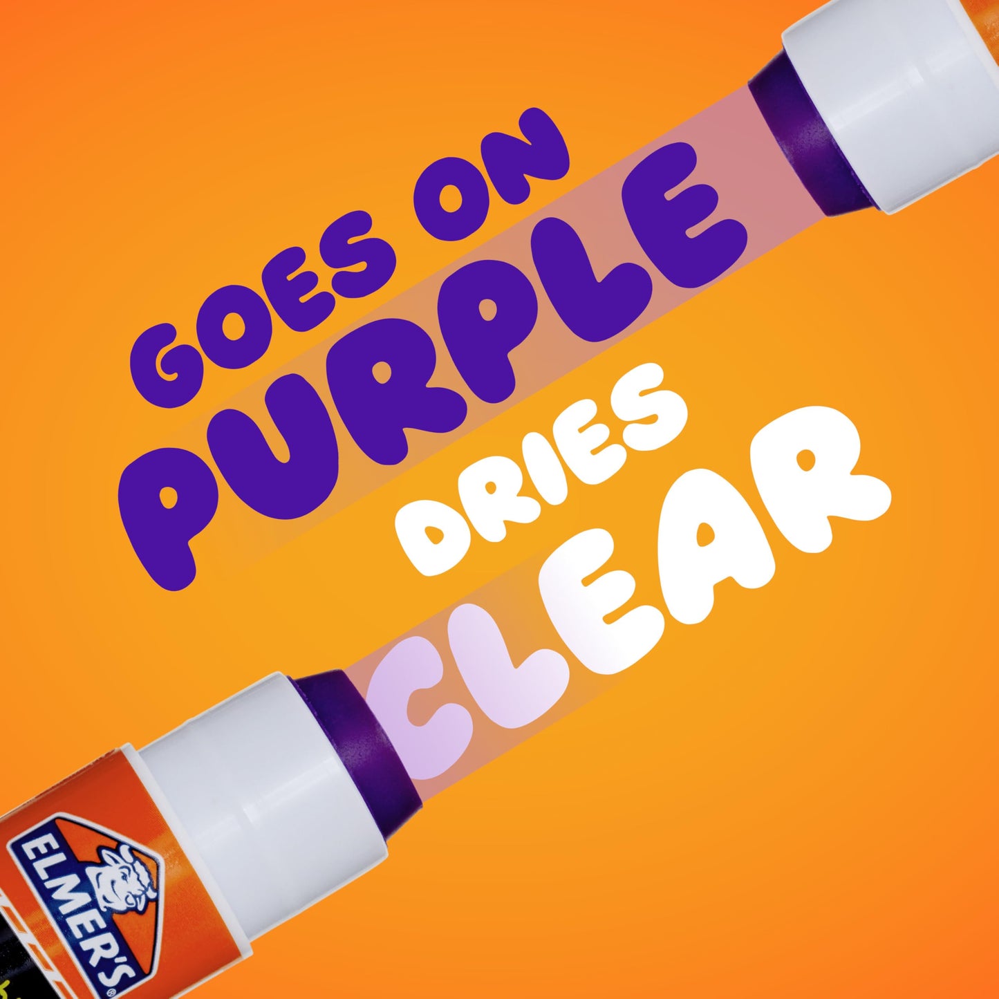 Elmer's Disappearing Purple School Glue Sticks, Washable, 7 Grams, 60 Count - Poster, Vision Board, Back to School Supplies, #1 Teacher Brand