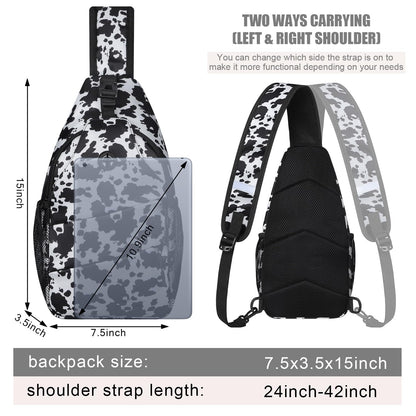 Crossbody Bags for Women Men Trendy Sling Bag Bakpack Casual Chest Bag with Convertible Shoulder Strap