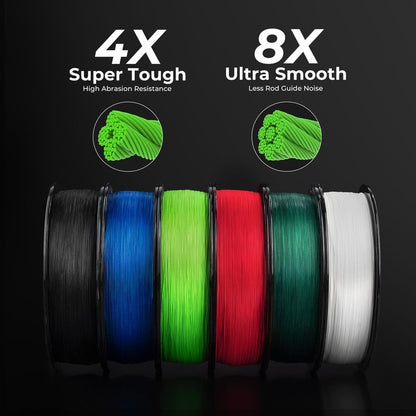 KastKing Superpower ColorShield Braided Fishing Line, Black,20LB,500Yards,X8