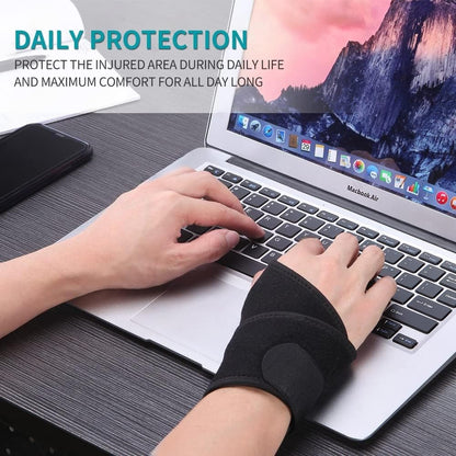 Jacsunco Carpal Tunnel Wrist Brace, Adjustable and Comfortable Wrist Support Brace for Tendinitis and Arthritis, Wrist Compression Wrap for Pain Relief, Fit for Both Left and Right Hand (Purple)