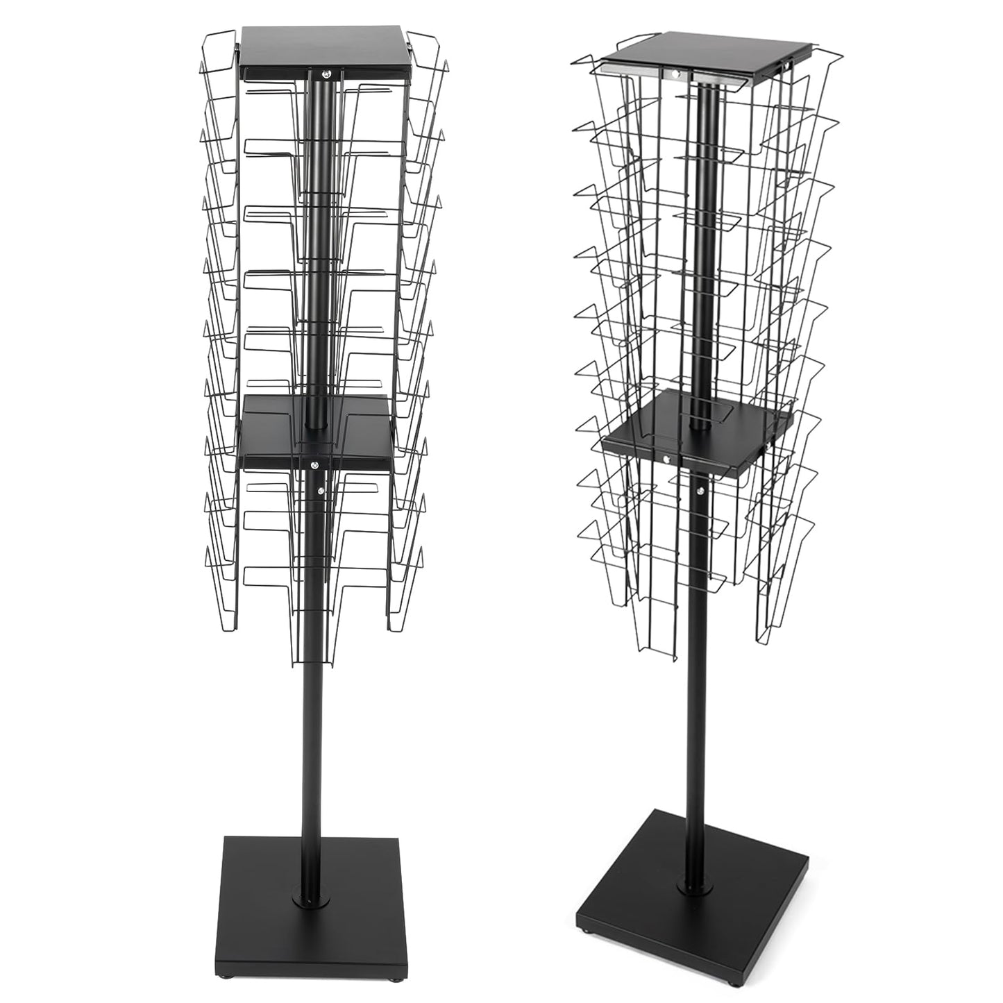 YPCDTL01 360°Rotating Magazine Rack Floor,Brochure Display Stand Magazine Displa Holder for Retail, Office & Trade Shows