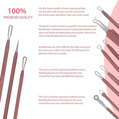 JPNK Blackhead Remover Comedone Extractor Acne Removal Kit..