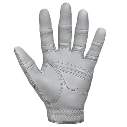 Bionic Men's StableGrip with NaturalFit 2.0 Golf Glove with Dual Expansion Thumb for Best Fit - Premium Cabretta Leather… (Gray, Medium, Left)