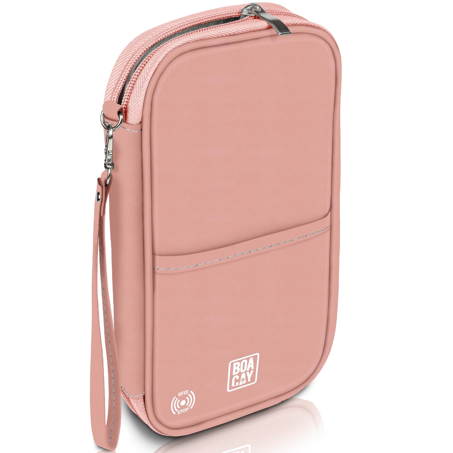 BOACAY Travel Document Organizer with RFID, Family Passport Holder, Wallet for Women & Men, Portable & Waterproof Case for Cards, Boarding Pass, Money