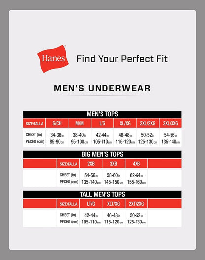 Hanes Men's Pocket T-Shirt | 6-Pack Cool & Breathable Cotton Tees - Stay-Tucked Undershirts