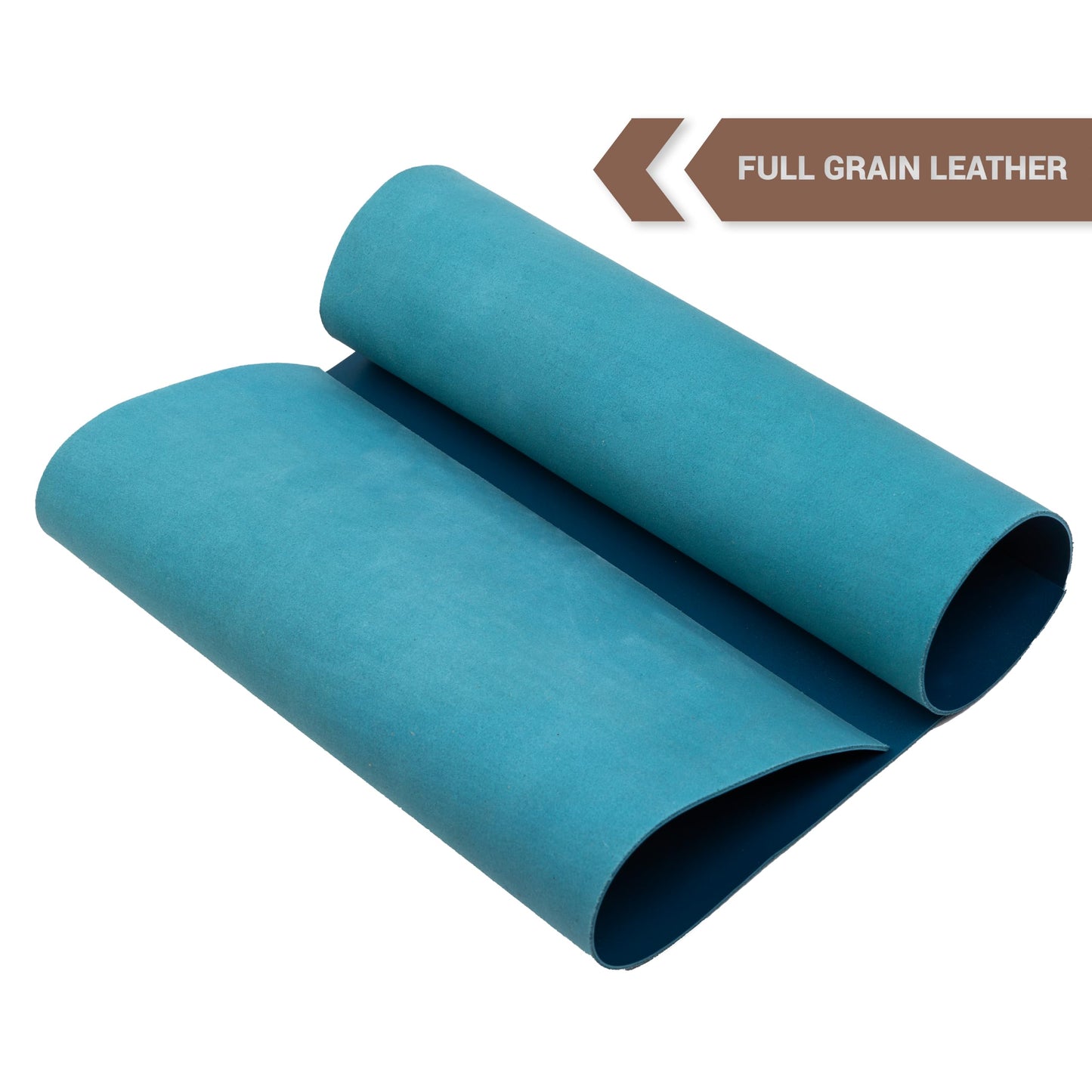 Shkira 12''X24'' Tooling Leather Square - 2.0MM Light Aqua Blue Sheets for Crafts - Leather Sheets for Crafts Tooling Sewing Hobby - Thick Cowhide Pieces - Fabric for Crafting
