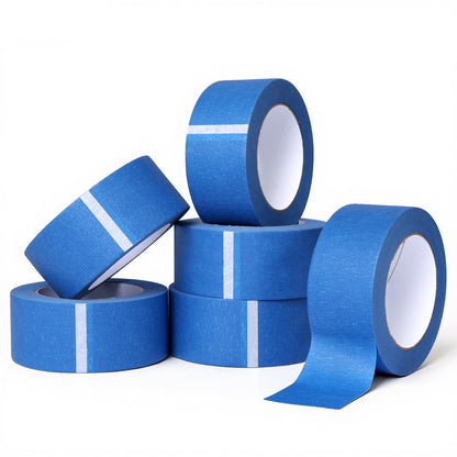 QFOUR Painters Tape 2 Inch Wide, 6 Rolls Blue Masking Tape