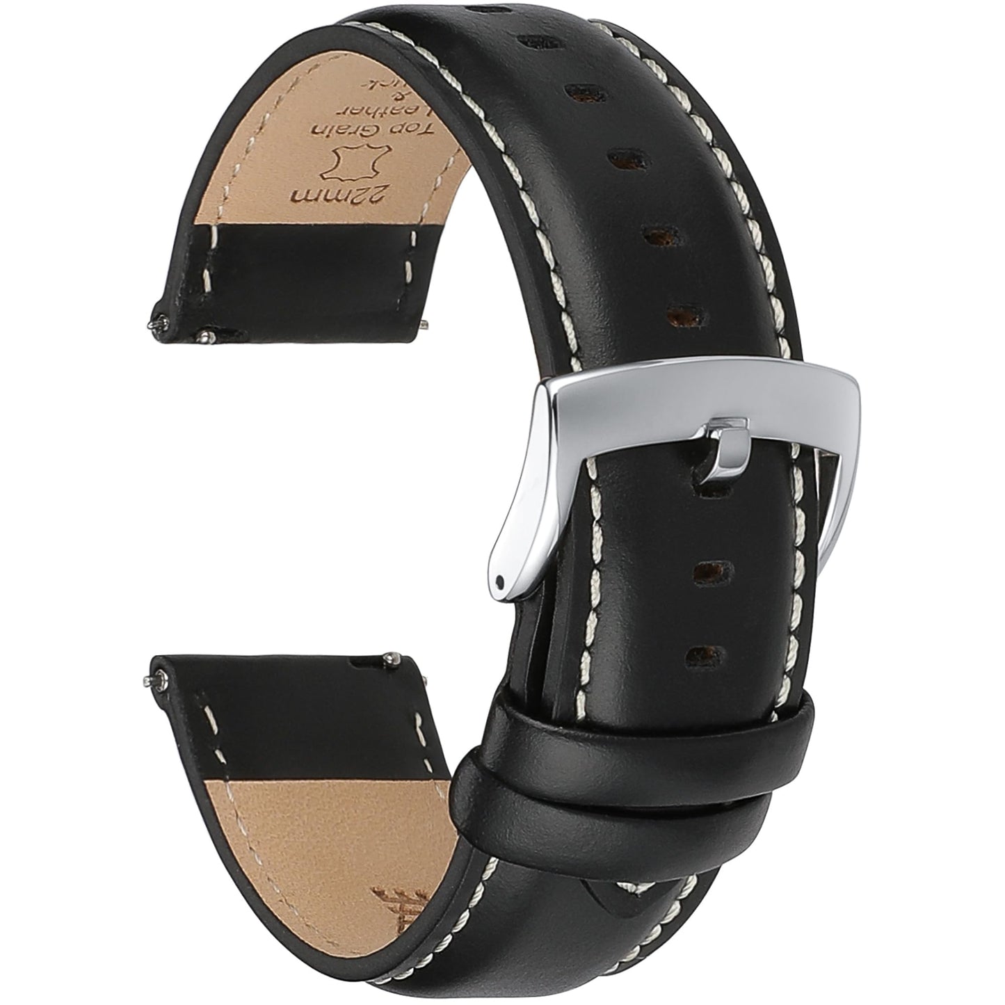 CORROPELLE Leather Watch Bands Quick Release, Elegant Top Grain Leather Watch Straps Band Replacement for Men and Women, Watch and Smartwatch, Choice of Width 18mm 19mm 20mm 21mm 22mm
