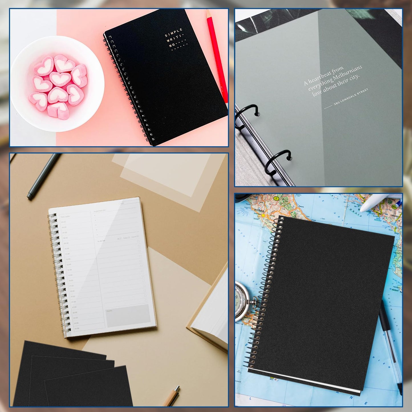 VOKOY 60 Pack 8.5x11 Inches Binding Covers and Backs Set, Letter Size Quality Un-Punched Report Covers, 30 Pcs 10mil Clear Binding Covers 30 Pcs 12mil Black Plastic Covers for Home Office School
