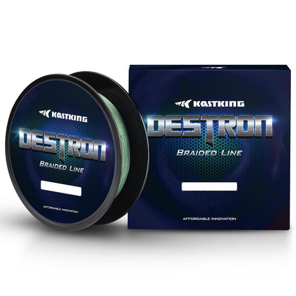 KastKing Destron Braided Fishing Line, Moss Green , 300 yds-65lb-0.42mm