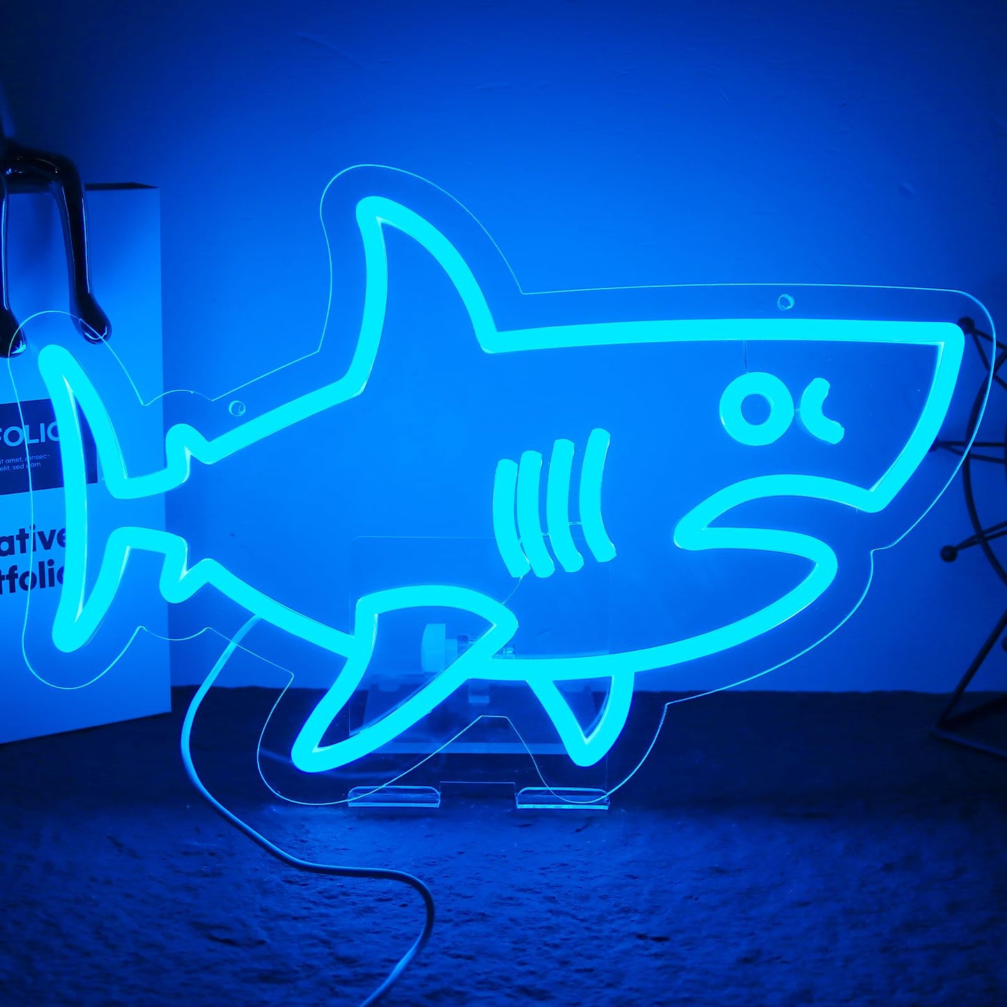 Balanar Shark Neon Signs for Wall Decor,Dimmable USB Powered LED Shark Light Animal Wall Decor Christmas Birthday Gift for Boys Men, Bedroom Living Room Man Cave Home Decoration10*15.7Inch