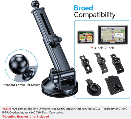 Coolpow for MagSafe Car Mount【Windshield+Vent+Dash】Magnetic Phone Holder for Car Phone Holder Mount Cell Phone Holders for Your Car Accessories Suction Cup Stand for Garmin GPS for iPhone 17 16 15 14