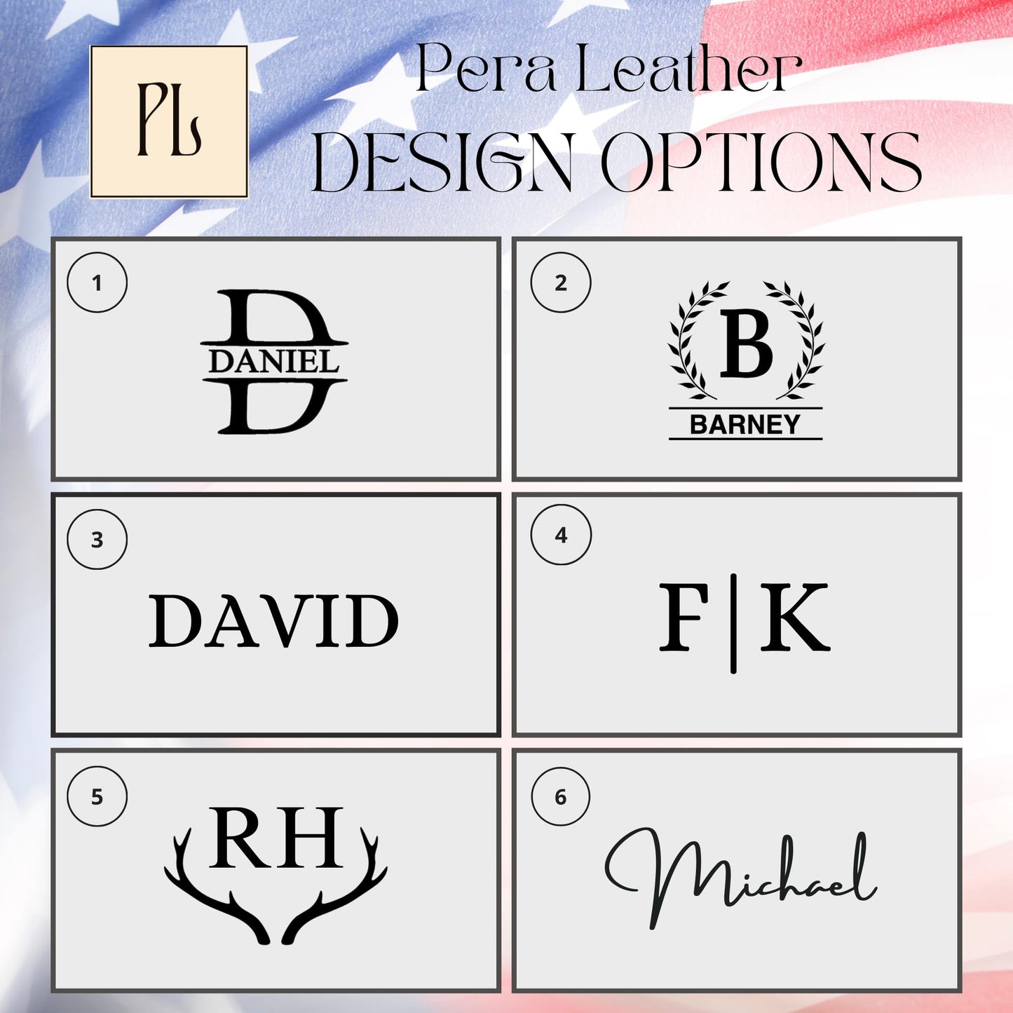 Personalized Leather Wallet for Men – Engraved Name Initial, Custom Monogram in 5 Colors & 6 Designs – Ideal Gift for Husband, Dad, Boyfriend, Wedding, Anniversary, Birthday, Valentines Day Gifts