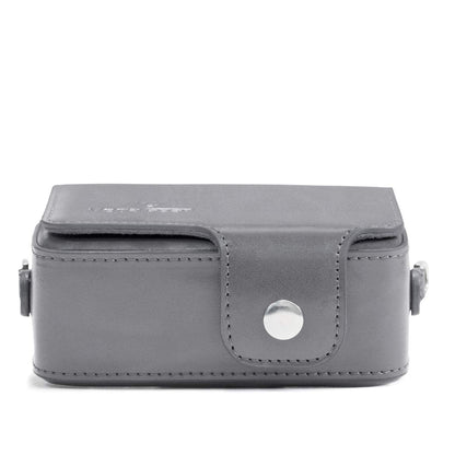 MegaGear Leather Camera Case with Strap Compatible with Sony Cyber-Shot DSC-RX100 VII, ZV-1, DSC-RX100 VI, DSC-RX100 V, DSC-RX100 IV, DSC-RX100 III, DSC-RX100 II - Grey (MG1206)