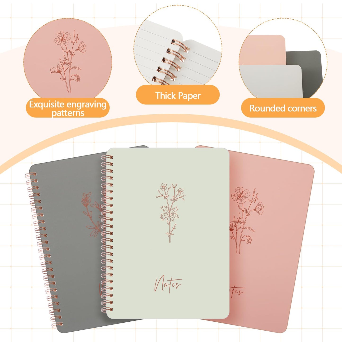 Resurhang 64pcs Bible Journaling & Note-taking Kit-includes 3pcs A5 Notebooks, Bible Tabs, Index Stickers, Sticky Notes, Gel Pens, Highlighters & Markers for Study, Worship, Sermon & Daily Planning