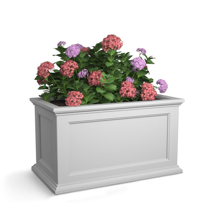 Mayne 5826W 5826-W Fairfield 20x36 Planter, 20 by 36-Inch, White