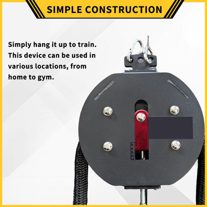 Endless Rope Trainer with Adjustable Resistance, Portable Rope Pull Machine for Home Gym & Strength Training, Hanging Infinity Pulley System for Cardio & Full Body Workout
