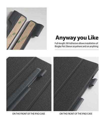 Ringke Pen Sleeve Charcoal Gray Designed for Apple Pencil, Journal, Tablets, and More