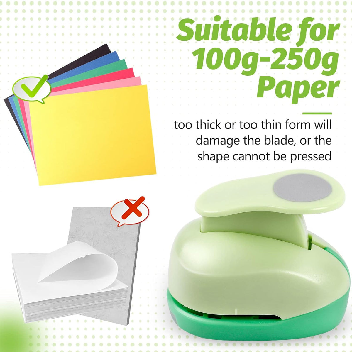 UCEC Paper Punch, 3 Inch Circle Punch Large Hole Puncher Paper Circles Craft Puncher Handmade Paper Punches for Crafting Scrapbooking Cards Arts Fun Projects Back to School Supplies